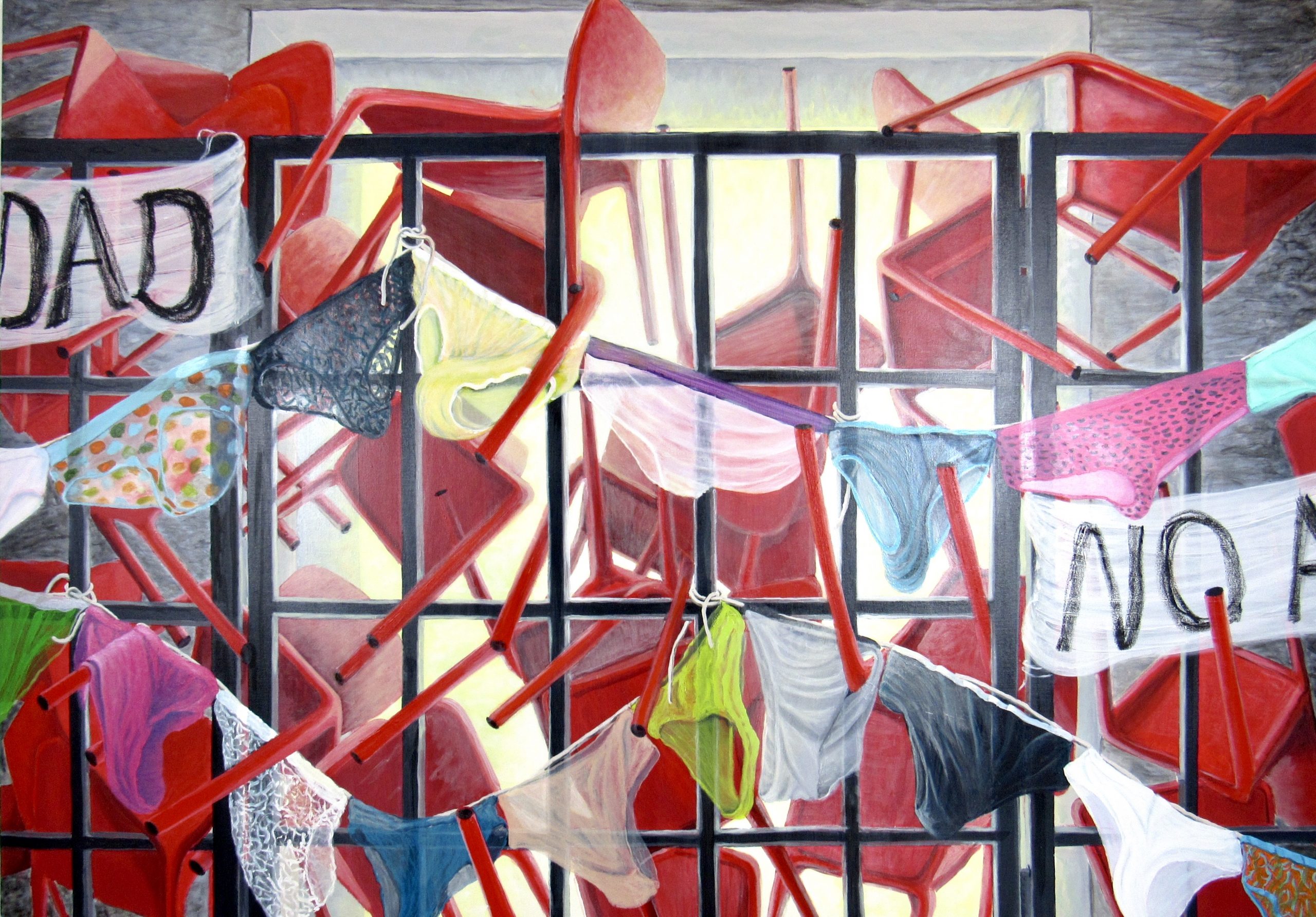 ¡ NO MÁS ! (acrílico sobre tela, 200 x 140 cm.) ¡ NO MÁS ! (acrílico sobre tela, 200 x 140 cm.)